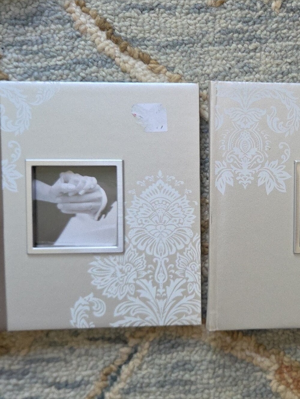 Ivory Decorative Photo Album Set Of 2 Hold 120 4x6 Pictures